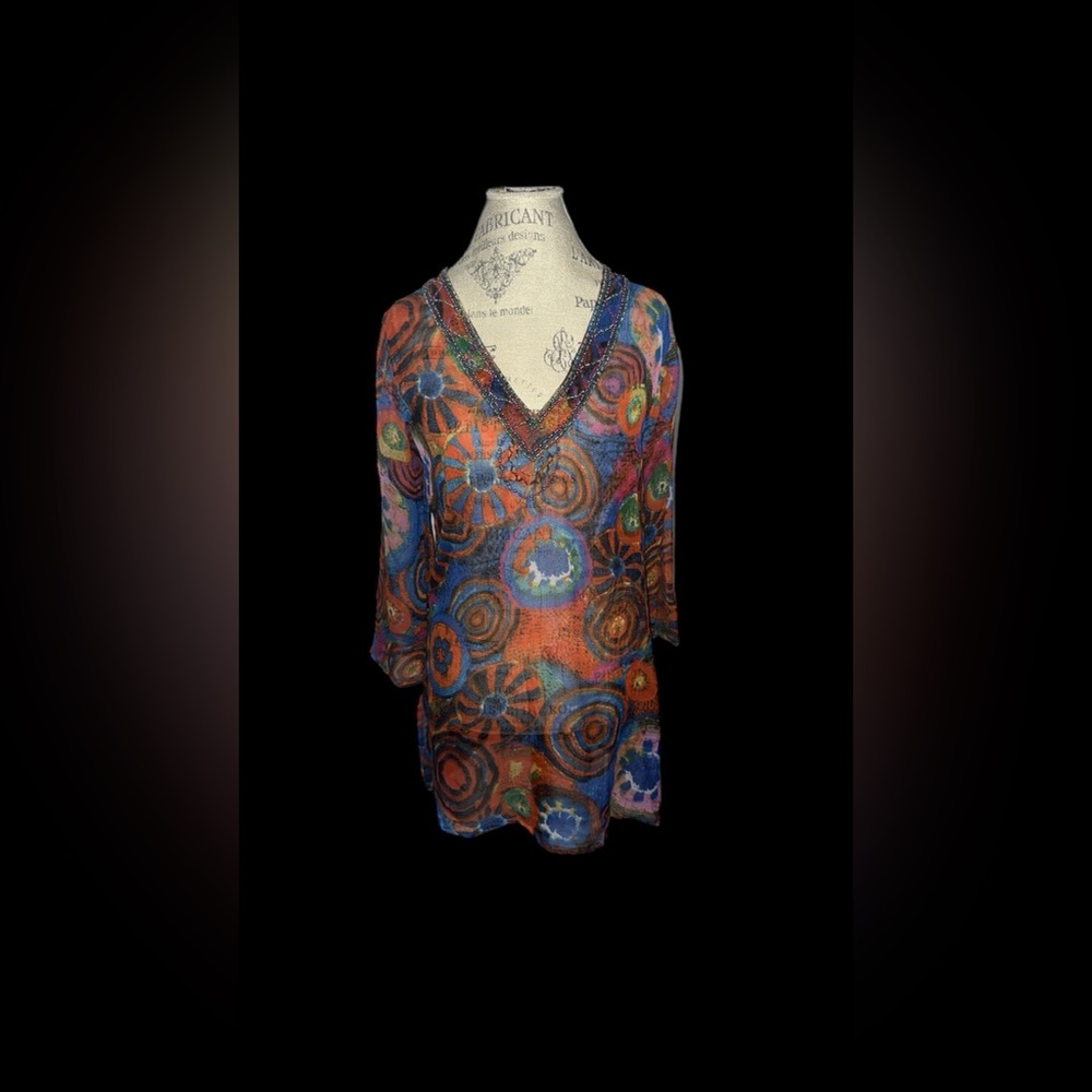 Colorful Patterned Women's Top
